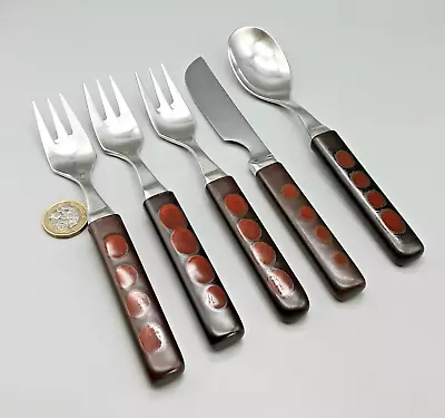 Buy 5 Pieces Of Vintage Denby Arabesque / Garnet Cutlery • 12.99£