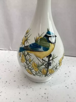 Buy Cute Bone China CROWN BLUETIT Vase, 6 1/2 Inches Tall , Staffordshire • 5£