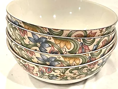 Buy 4 Doulton Everyday Jacobean Soup Cereal Bowls  -free Ship • 46.59£