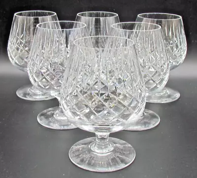 Buy Edinburgh Crystal Appin Pattern Six 4½  Brandy Glasses - Signed 1st Q (10454) • 37.50£