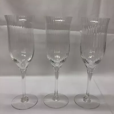 Buy Lot  Of 3 Orrefors  Sweden Crystal HARMONY  Wine Glasses STRAIGHT OPTIC • 55.92£