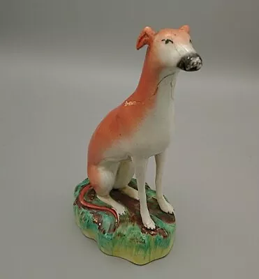 Buy Antique Staffordshire Dog Whippet Figurine 1860s English Victorian 20cm Tall • 30.60£