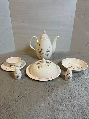 Buy EB Foley “Maytime” Bone China 1850 Pink Tea Breakfast Dinner Set Vintage - Rare • 93.19£