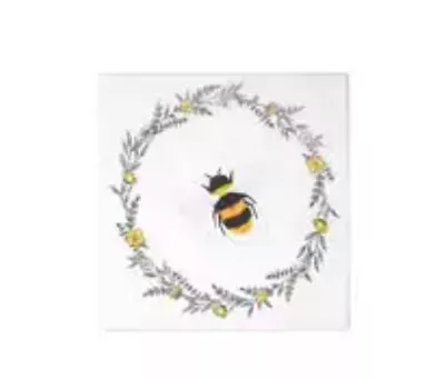 Buy 20pk, 33cm 3ply, Bee Paper Napkins  • 3.99£