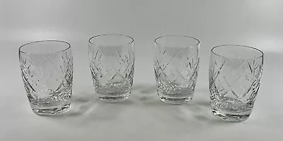 Buy Set Of 4 Royal Doulton Georgian Cut Lead Crystal Whisky Tumblers Sh14 • 17.99£