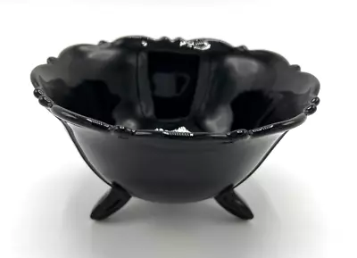 Buy Mt Pleasant Black Amethyst Glass Circular Double Shield Candy Bowl, L. E. Smith • 25.16£