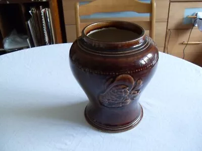 Buy  Buchan  Scottish Pottery Brown Glazed Tobacco Jar. • 25£