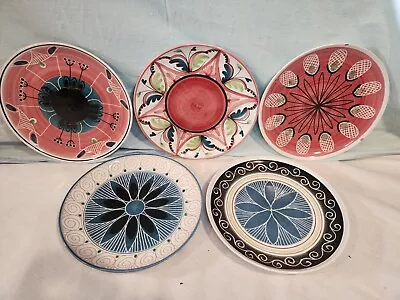 Buy ELLE KERAMIKK Vintage, Hand-Painted Art Pottery Plates, Set Of 3, Norway, NICE! • 27.95£
