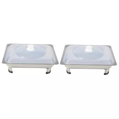 Buy 2x Versatile Food Plate Buffet Warmer Set Chafing Dish Buffet Set • 29.11£