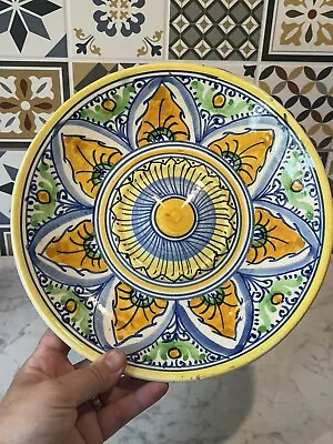 Buy Vintage Spanish Faïence Studio Pottery Wall Plate Colourful Rare Collectors  • 14.95£