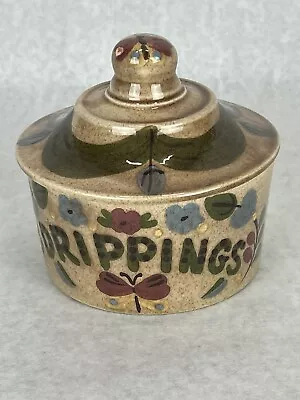 Buy California Pottery Hand Painted Drippings Jar 6” • 16.77£