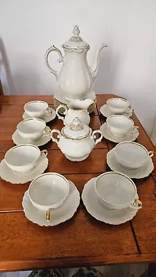 Buy Vintage Winterling Bavaria White And Gold 27 Pc. Tea Set • 130£