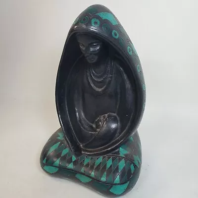 Buy Vintage Manuel Felguerez Style Mexican Black Pottery Mother And Daughter 16  • 232.97£