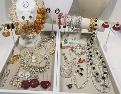 Buy Stunning Vintage To Mod Jewelry Glass Cut Crystal Strada GUU Rhinestones High... • 2.32£
