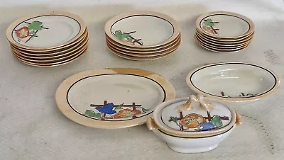Buy Vintage 22-Piece Japanese China Childs Partial Dinner Service Set • 15£