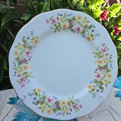 Buy Vintage Colclough Hedgerow Floral  Wavy Edged Salad Dessert Plate 21cm • 4£