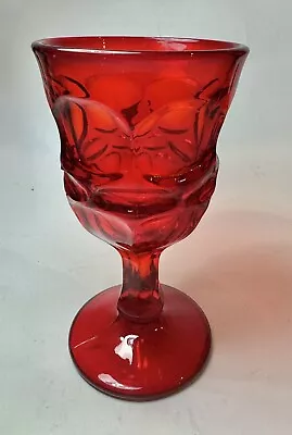 Buy Vintage Red Ruby Fostoria Argus Cordial 4 3/4  Tall Stemmed Glass Wine • 8.38£