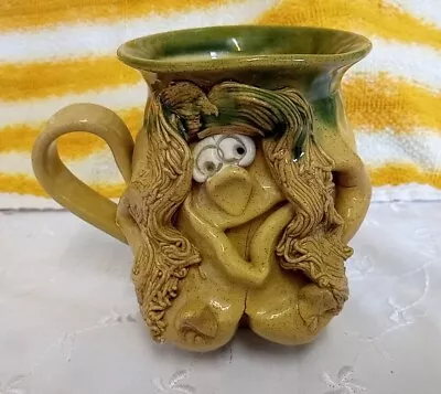 Buy Pretty Ugly Pottery Tea/Coffee  Mug / Cup With Face Handmade In Wales • 10£