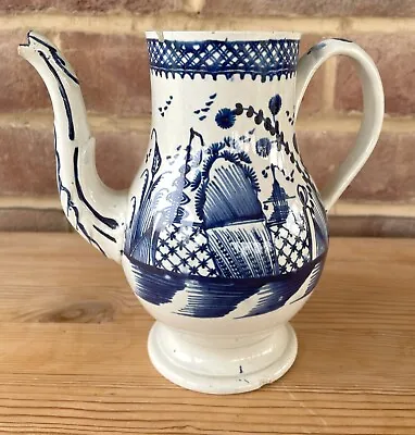 Buy 18th CENTURY PAINTED PEARLWARE COFFEE POT, C1790 • 42£