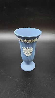 Buy Vintage Wedgwood Blue Jasperware Neoclassical Floral Pitcher Bowl Churchill • 12£