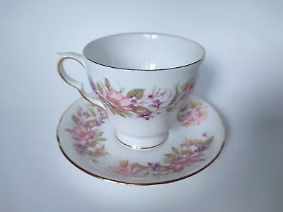 Buy Colclough Bone China Tea & Saucer Set Wayside Made In England UK Afternoon Tea • 10.99£
