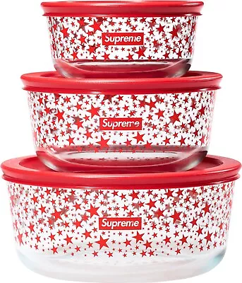 Buy SUPREME X Pyrex Bowls Set Of 3| FW23| SOLD OUT! • 97.84£
