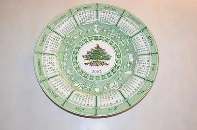 Buy Spode Christmas Tree Calendar Plate 2002 In Excellent Condition. • 5£