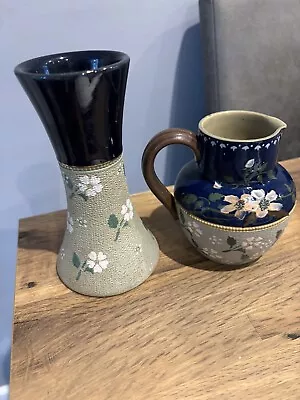 Buy Antique Lovatt Langley Stoneware Jug And Vase • 15£