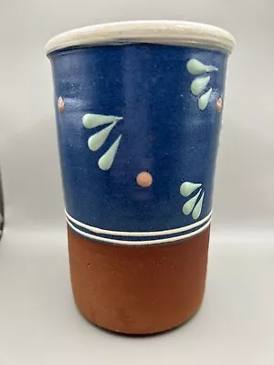 Buy Victoria And Michael Eden Utensil Pot / Vase. Studio Pottery Slip Decoration • 15£