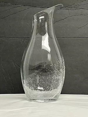 Buy Crackle Glass Pitcher/Wine Decanter 10.5”  • 18.55£