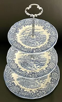 Buy English Village Salem China Old Staffordshire 3-tiered Cake Stand, England • 29.93£