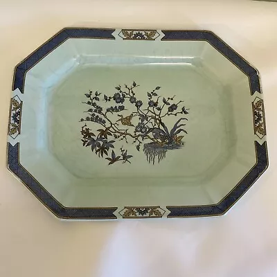 Buy Adams Calyx Ware Ming Toi Blue Large Platter 14.5 X 11 Wedgwood Group • 93.16£