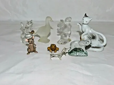 Buy Lot Of 8 Animals: Glass, Pottery, Porcelain • 20.76£