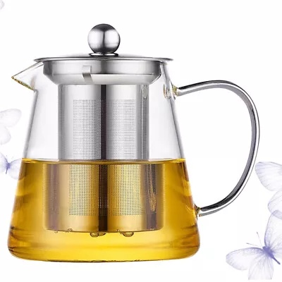 Buy Glass Teapot Strainer Crystal Tea Set Teapot Infuser Set Glass Tea Kettle • 13.28£