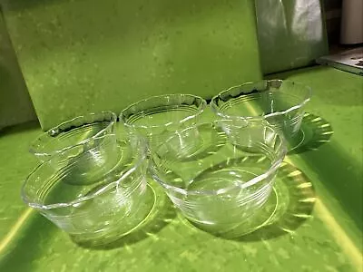 Buy PYREX Corning Clear Glass Ramekin Bowl Scalloped Rim USA 175ml Lot Of 5 • 23.29£