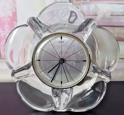 Buy Daum Crystal Glass Clock Signed • 9.99£
