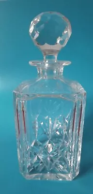 Buy Stunning Vintage Heavy Crystal Cut Glass Whiskey Decanter • 10£