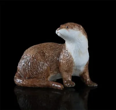 Buy Otter Hand Painted Fine Bone China Miniature Figurine • 18.95£