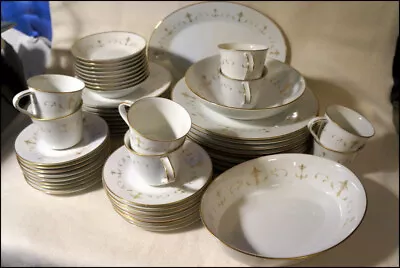 Buy Lot Of 52 Vintage MCM Noritake Set  Courtney  Service For 8 Gold Accents #RA763 • 174.73£