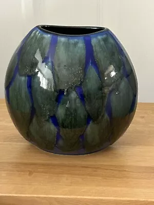 Buy Studio Poole Pottery Contemporary Alexis Blue & Green Ceramic Purse Vase  7  • 39.99£