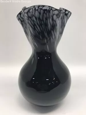 Buy Black Amethyst Art Glass Vase • 7.76£