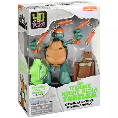 Buy Teenage Mutant Ninja Turtles Michelangelo Action Figure Original Sketch • 19.99£