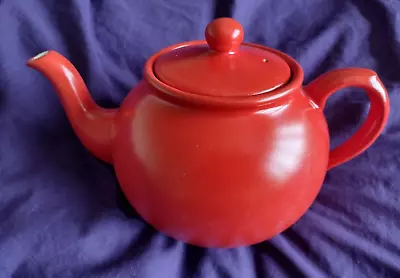 Buy Large Bright Red Arthur Wood England Ceramic  6 Cup Teapot • 8£