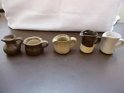 Buy 5 X Miniature Stoneware Jugs. Some Abaty Wales • 4.25£