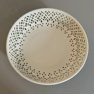 Buy AUTHENTIC LEEDSWARE CREAMWARE OPEN WEAVE FRUIT BOWL - 18.5 Cm Width • 25£