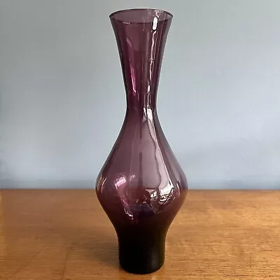 Buy Vintage Amethyst Purple Glass Vase Retro • 10£