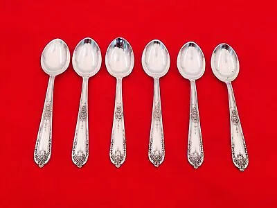 Buy Set Of 6 Alvin Sterling Silver Della Robbia Demitasse Spoons LI-13 • 93.19£