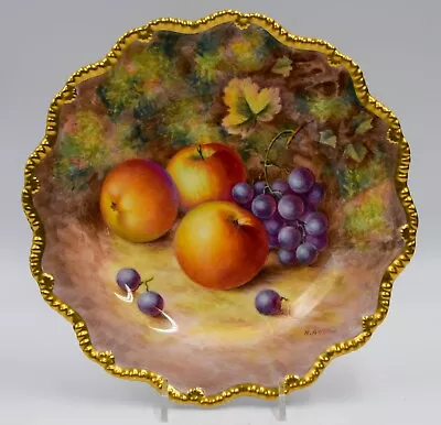 Buy Royal Worcester Hand Painted Cabinet Plate - Fruit, Artist Signed H. Ayrton • 792.14£