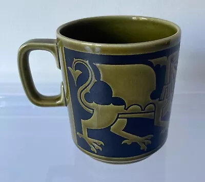 Buy Vintage Retro Hornsea Pottery Green Welsh Dragon Tea Coffee Mug • 34.99£