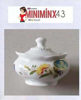 Buy Aynsley Fine Bone China  Cottage Garden  Small Oval Bowl/Pot With Lid • 3.98£